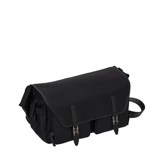 Hey Double Pocket Cordura Shoulder M (헤이 더블 포켓 코듀라 숄더 미듐) Black