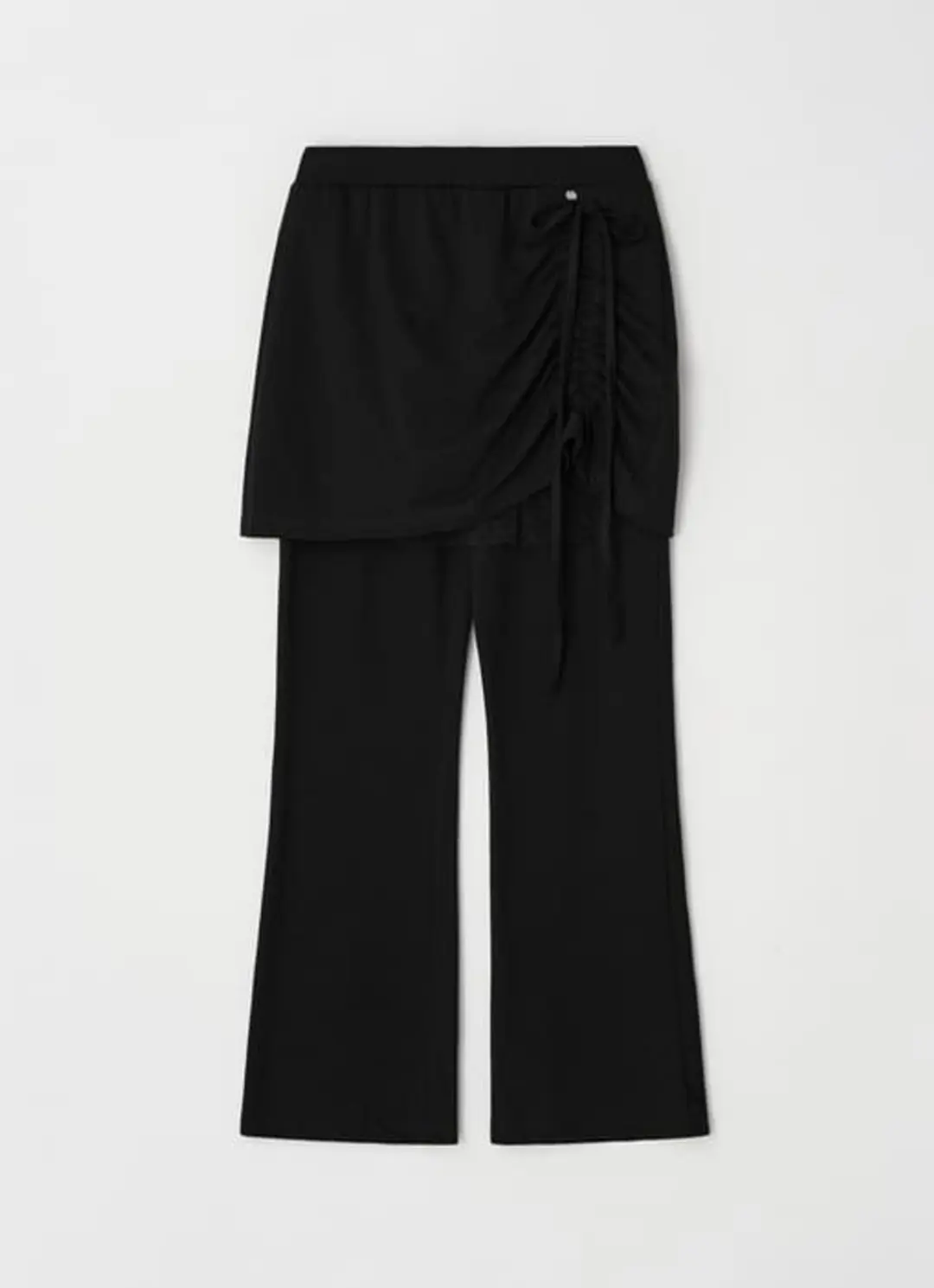 론론 DOT SHEER LAYERED BOOTSCUT PANTSKIRT BLACK 상품 이미지 3