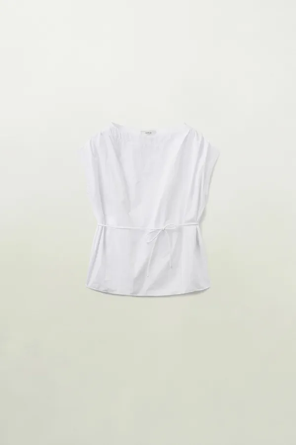 Knotline Blouse (Ivory)