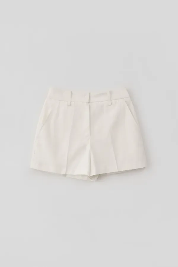 [1ST] Signature Cotton Shorts_White