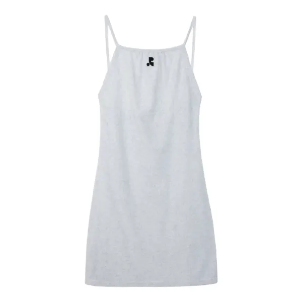 TERRY MINI DRESS - LIGHT GREY