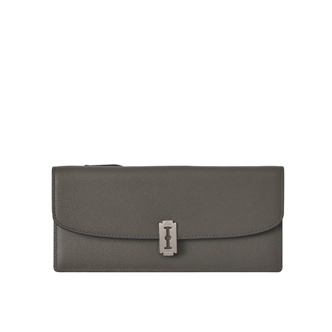 분크 Semi Lune Zipper Long Wallet (세미 룬 지퍼 장지갑) Slate Khaki 상품 이미지 1
