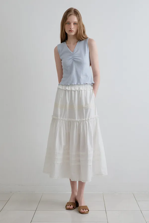 [2차]cottage lace long skirt_white