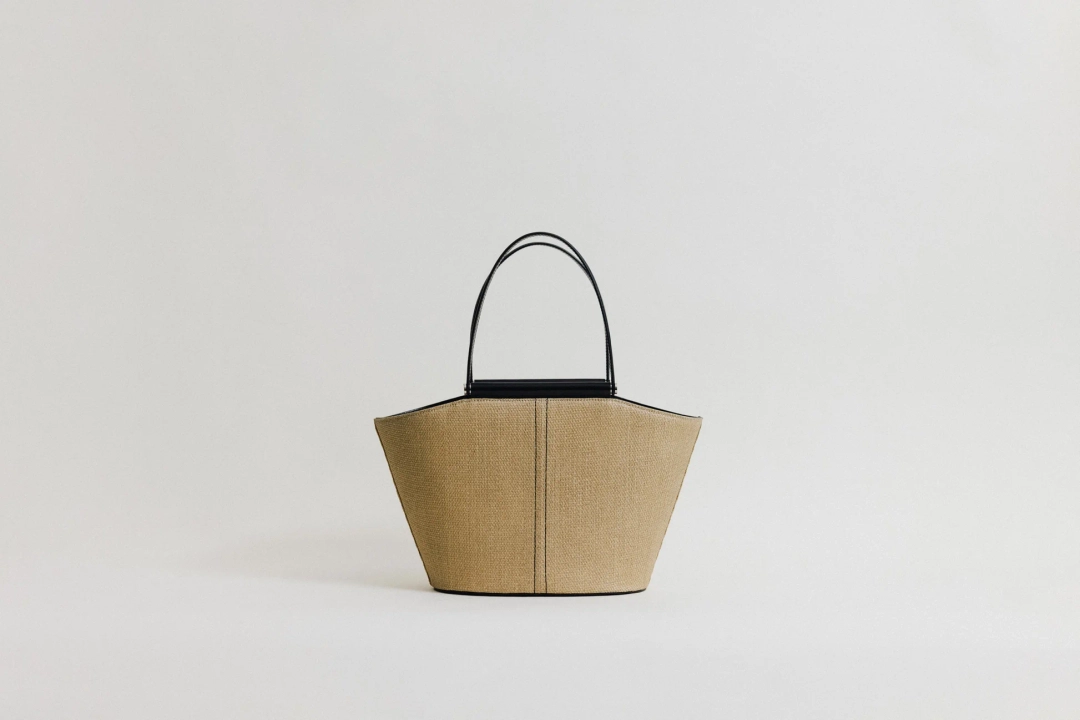 SAC ÉTIRÉ RATTAN SMALL IVORY