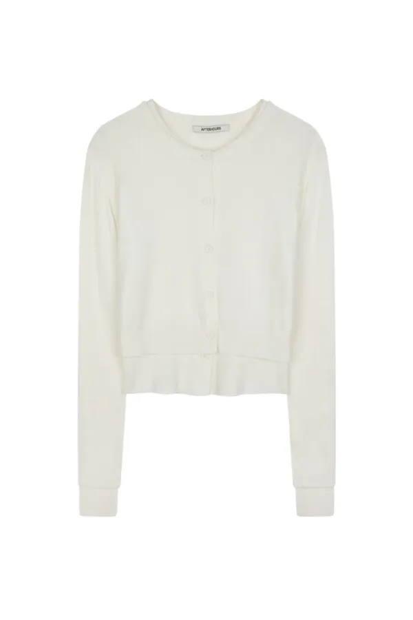 DOUBLE LAYERED KNIT CARDIGAN (IVORY)
