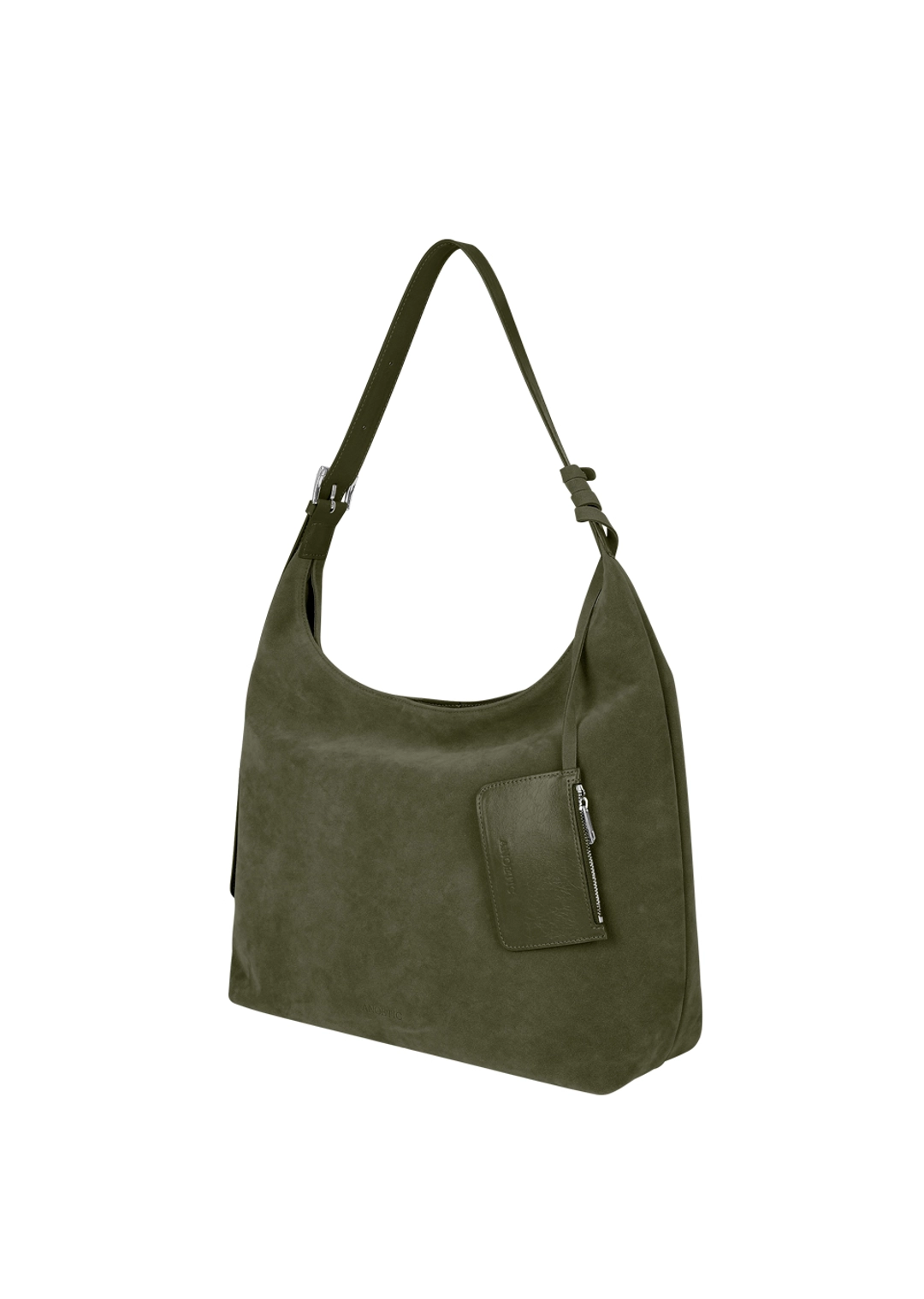 아노에틱 ANC SUEDE HOBO BAG & CARD WALLET SET_OLIVE 상품 이미지 2