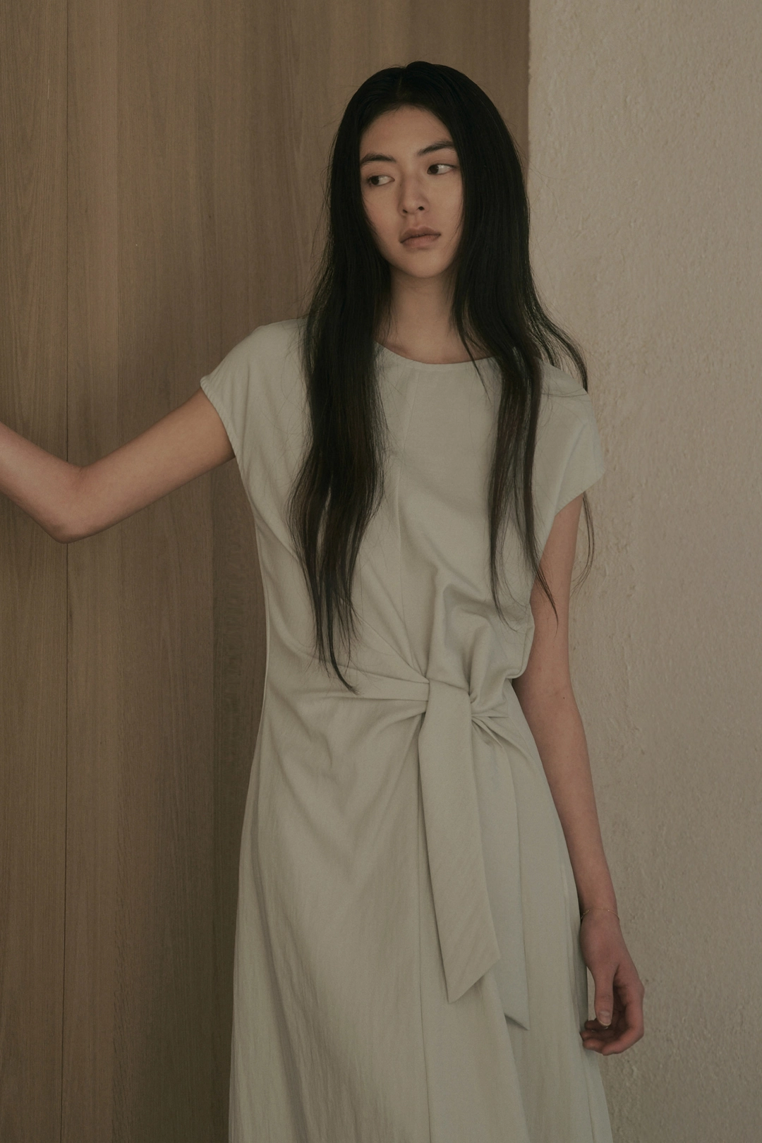 세이지먼트 MANDY TIE LONG DRESS_CREAM 상품 이미지 2