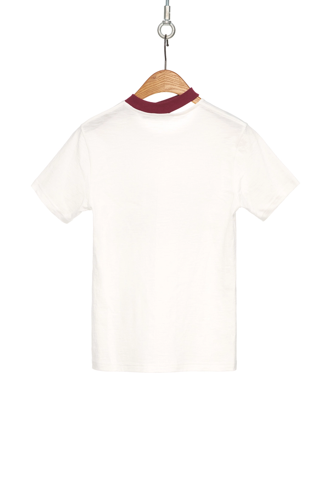 푸쉬버튼 SS25 WINE SLITED NECK RIB T-SHIRT 상품 이미지 3