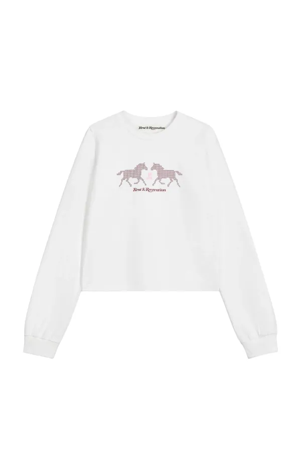 4th ANNIVERSARY LONG SLEEVE TOP - WHITE