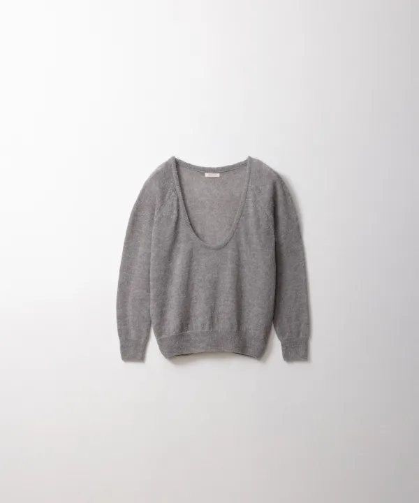 딥 유넥 스웨터 (gray)