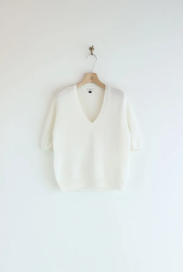 CURO KNIT TOP ( IVORY )