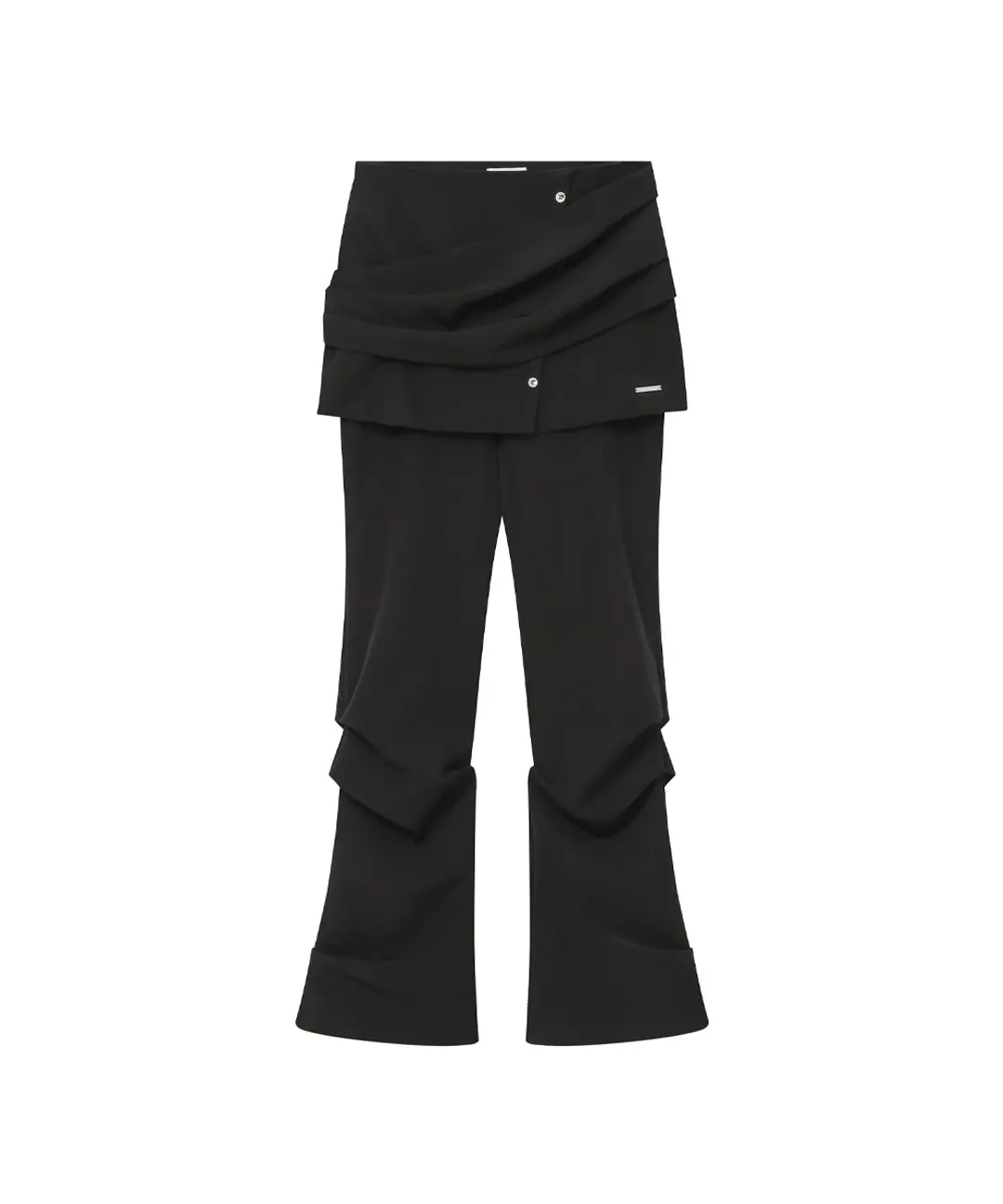 미세키서울 Draped shirt skirt pants SET BLACK 상품 이미지 3