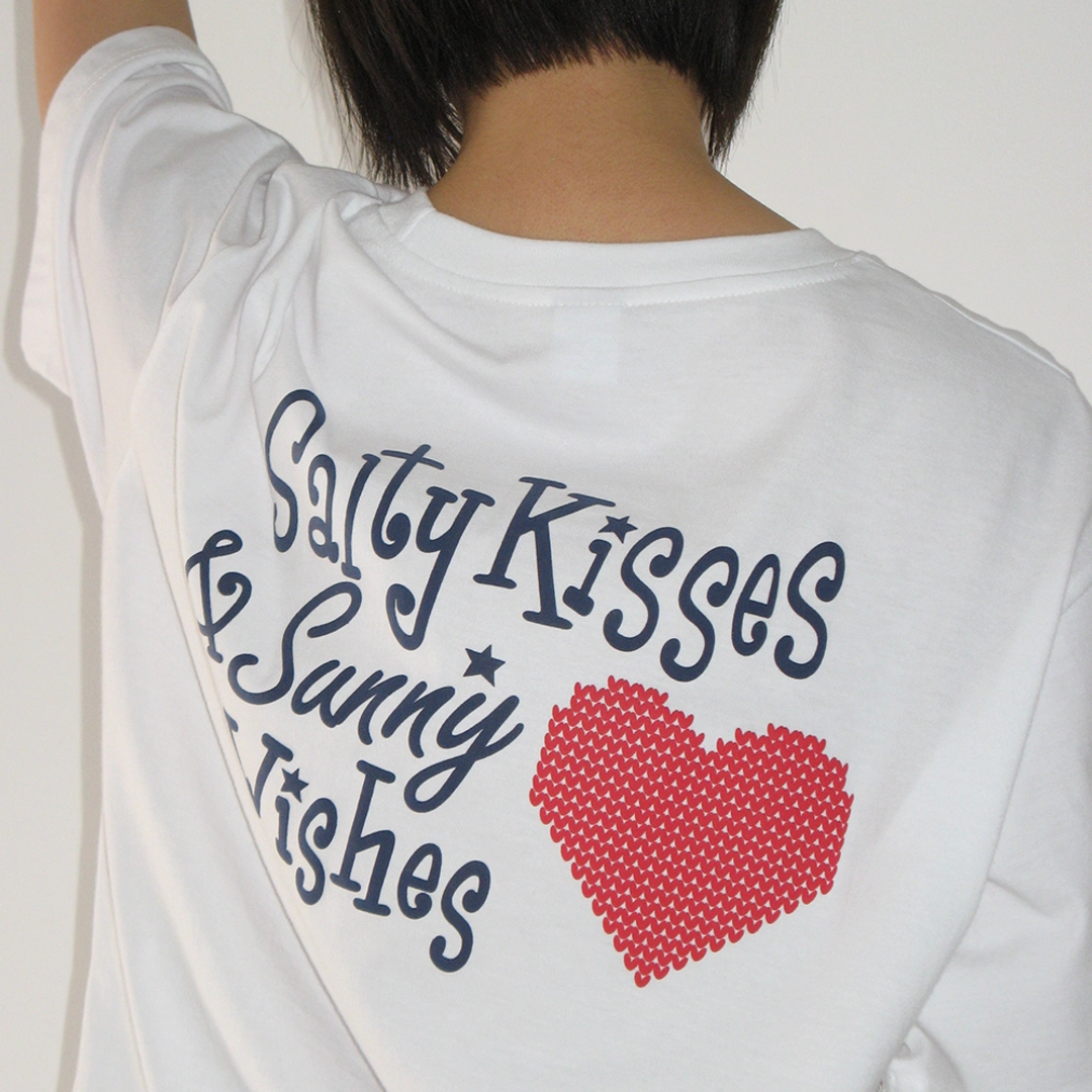 론론 SALTY KISSES OVER FIT T SHIRT WHITE 상품 이미지 2
