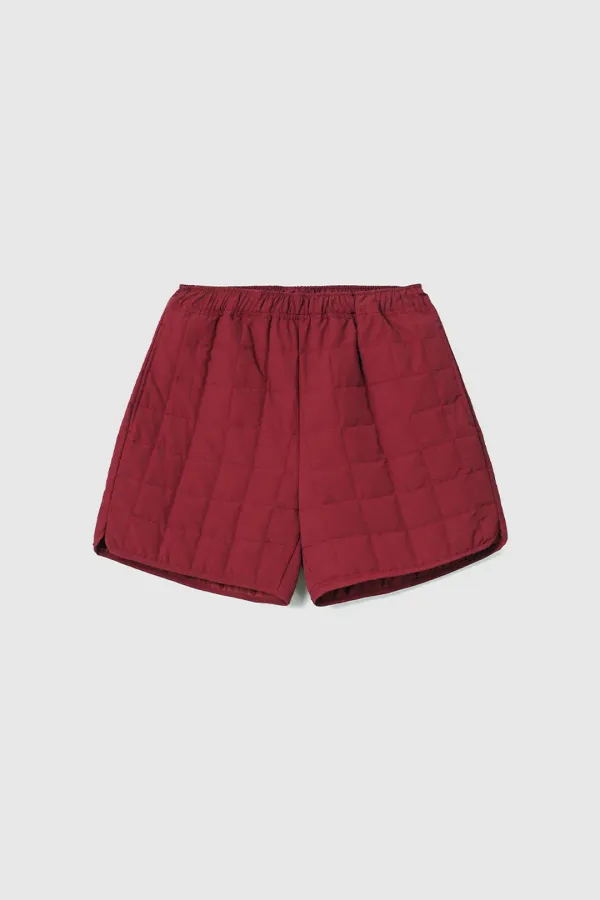 마리보 퀼팅 밴딩 쇼츠 (Red)