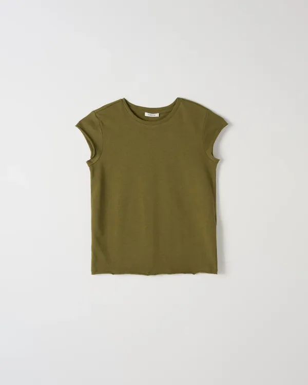 Cap Sleeve T-shirt [OLIVE]