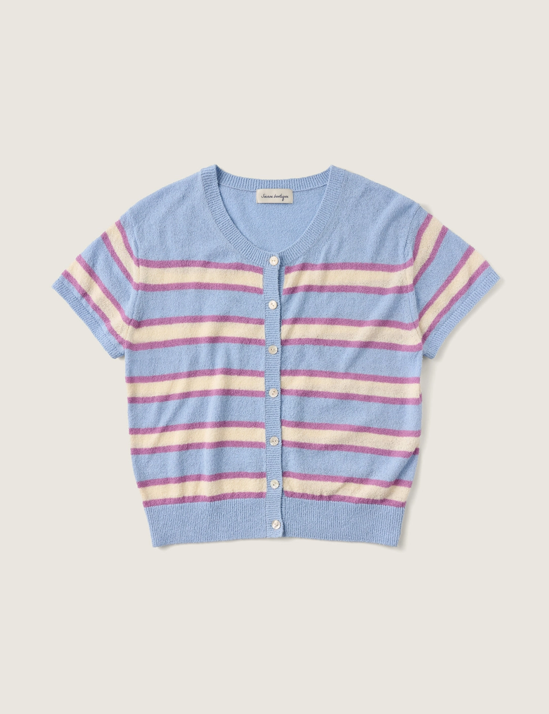 시엔느 Ash Stripe Cardigan (Blue) 상품 이미지 1