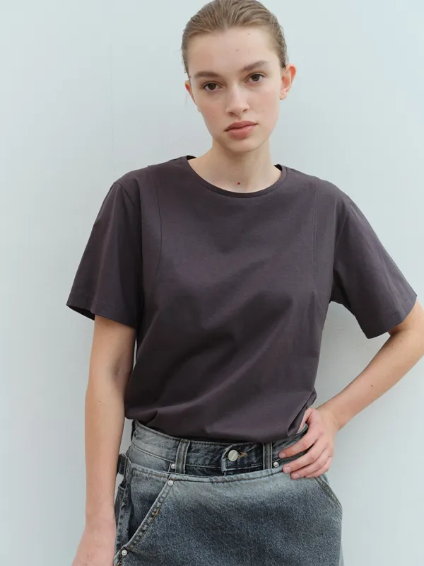 RTS ARMHOLE STITCH SILKET TOP_CHARCOAL