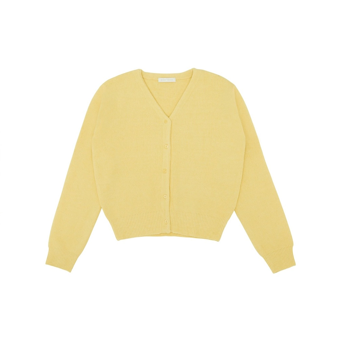 피브비 V Neck Knit Cardigan (lemon yellow) 상품 이미지 1