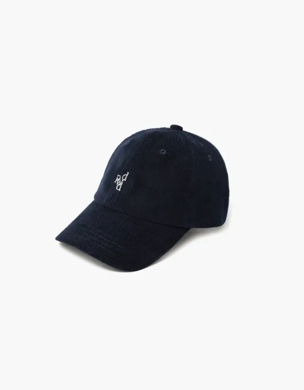 dpwd corduroy cap - dark navy