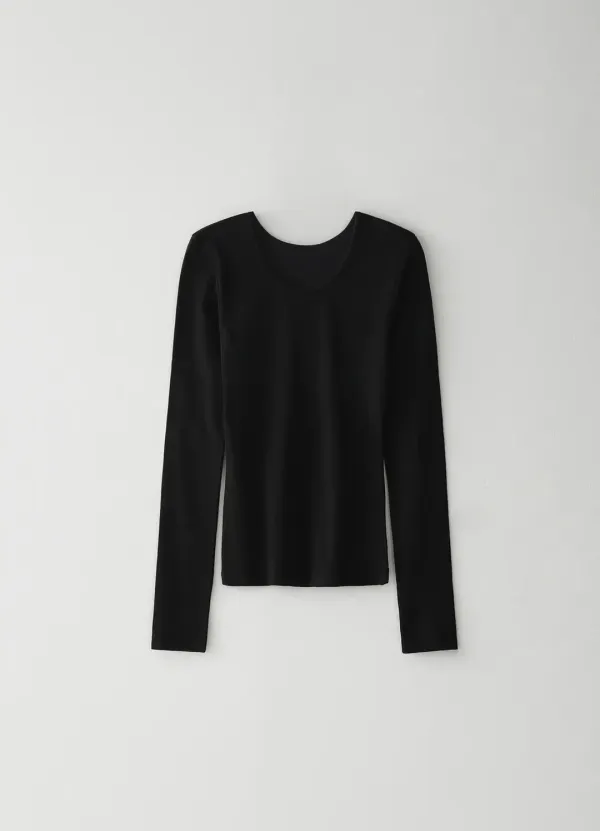 5TH / Scoop T-shirt - Black