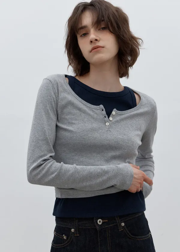 [16차] Scoop t-shirt (grey)