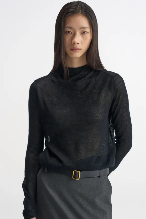 Cow Leather Square Belt_Black