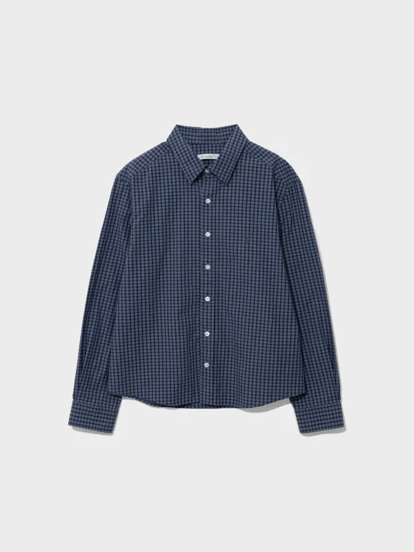 Regular-Fit Lc Checked Shirt_Navy
