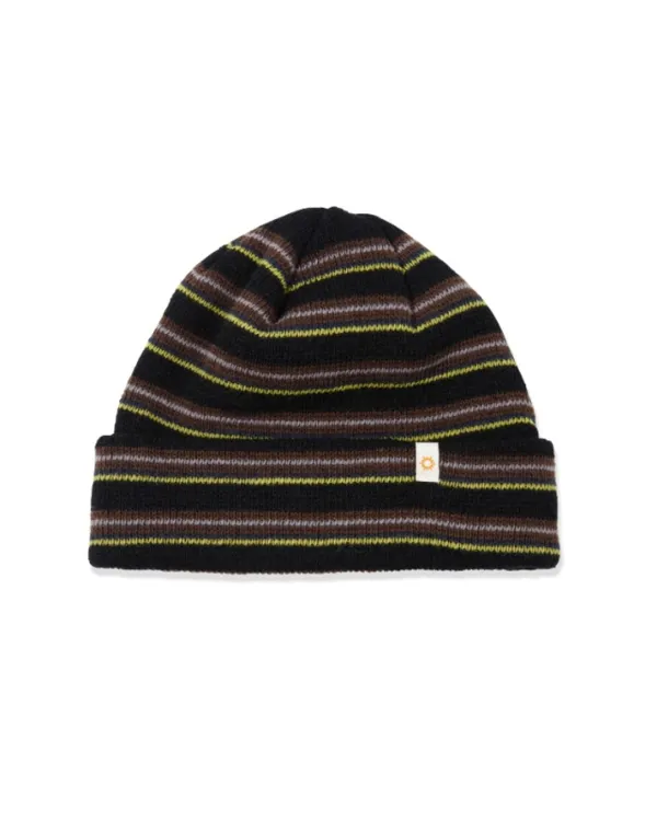 HS Multi Stripe Beanie_Black