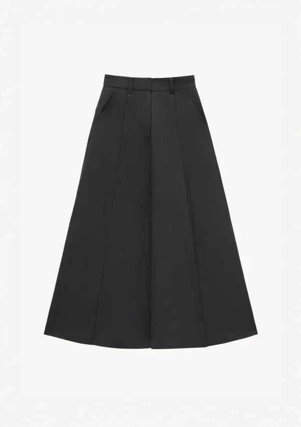 Volume Skirt Pants in Charcoal