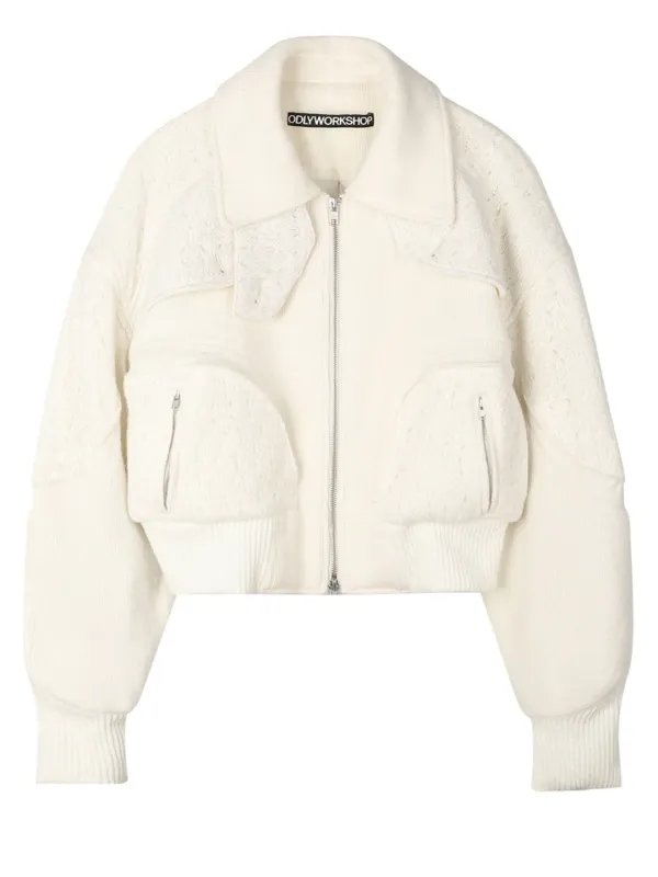 Knit Quad Jacket, Dove
