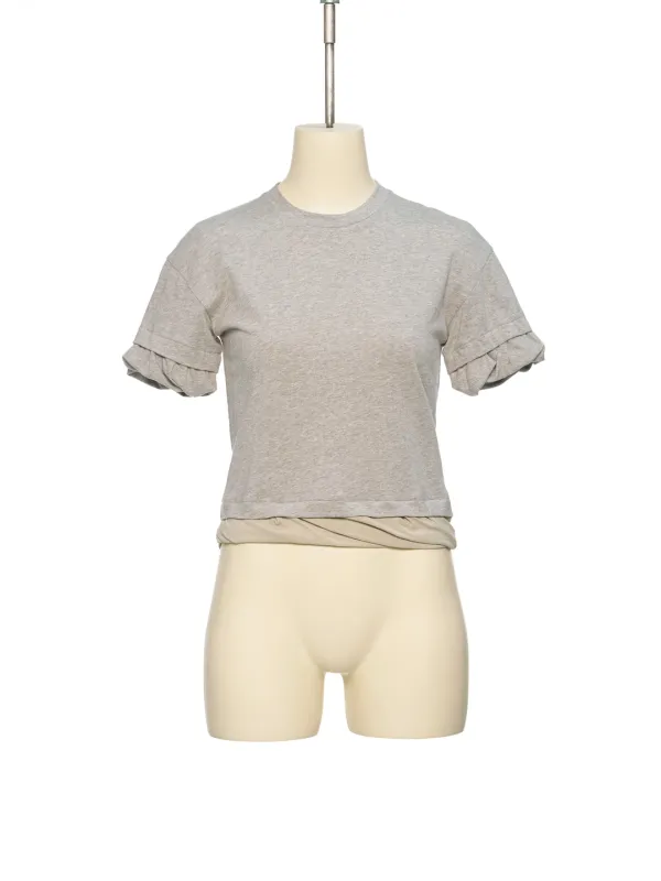 PS26 GRAY TWISTED FITTED TOP