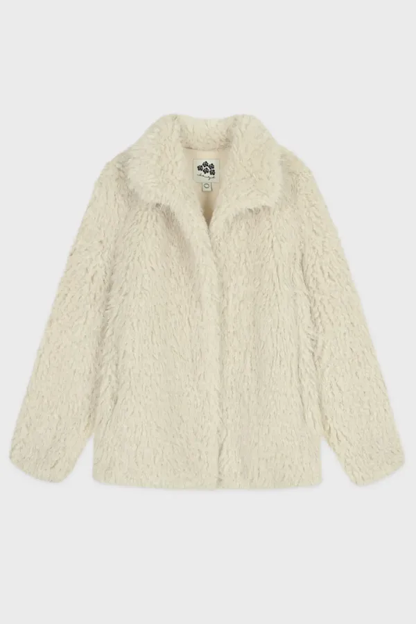 Heavy Mix Fur Jacket (Cream)