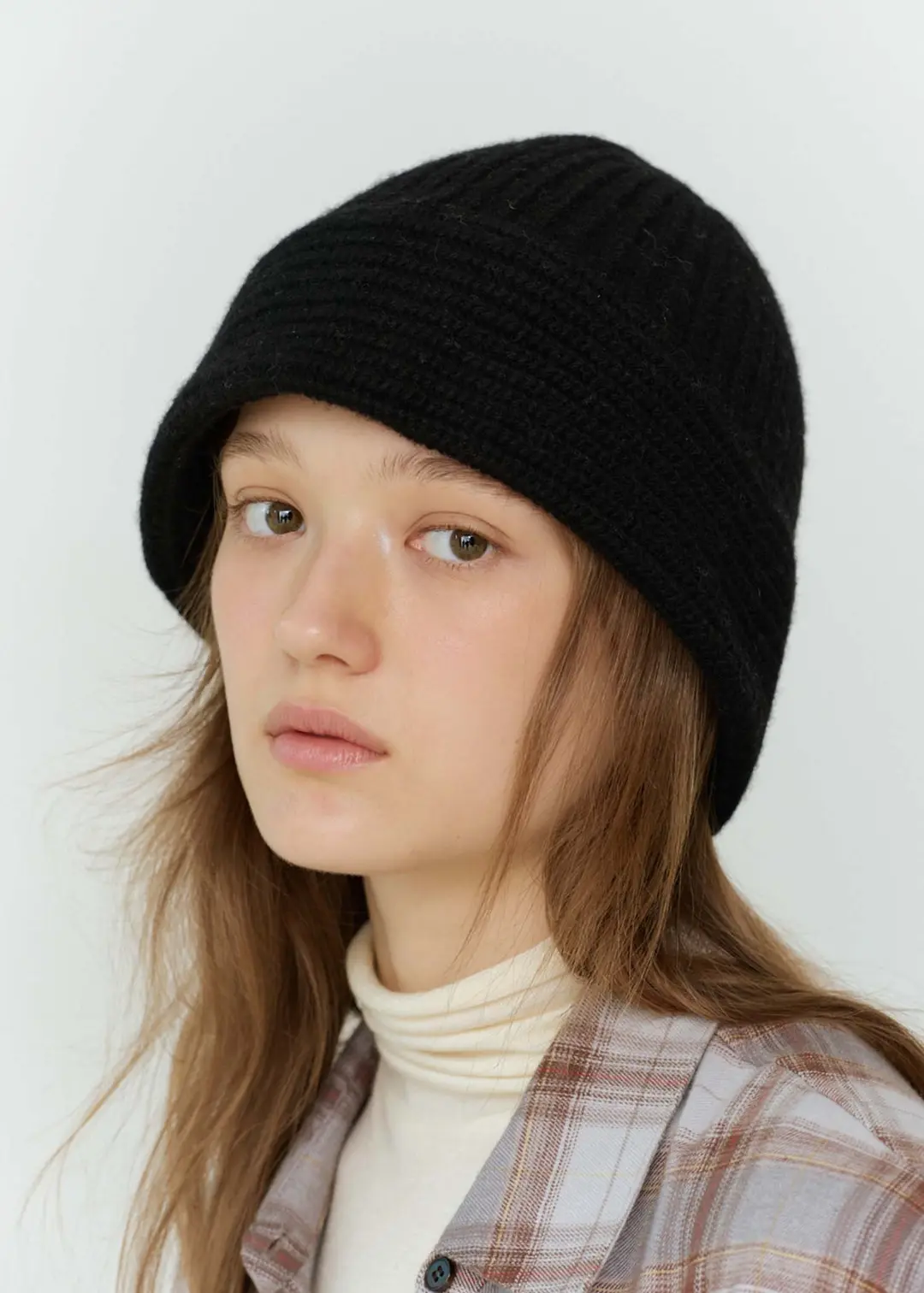 더라이 Round Knit Bucket Hat(Black) 상품 이미지 2