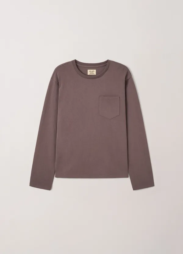 Washed Pocket Long Sleeve (Plum)