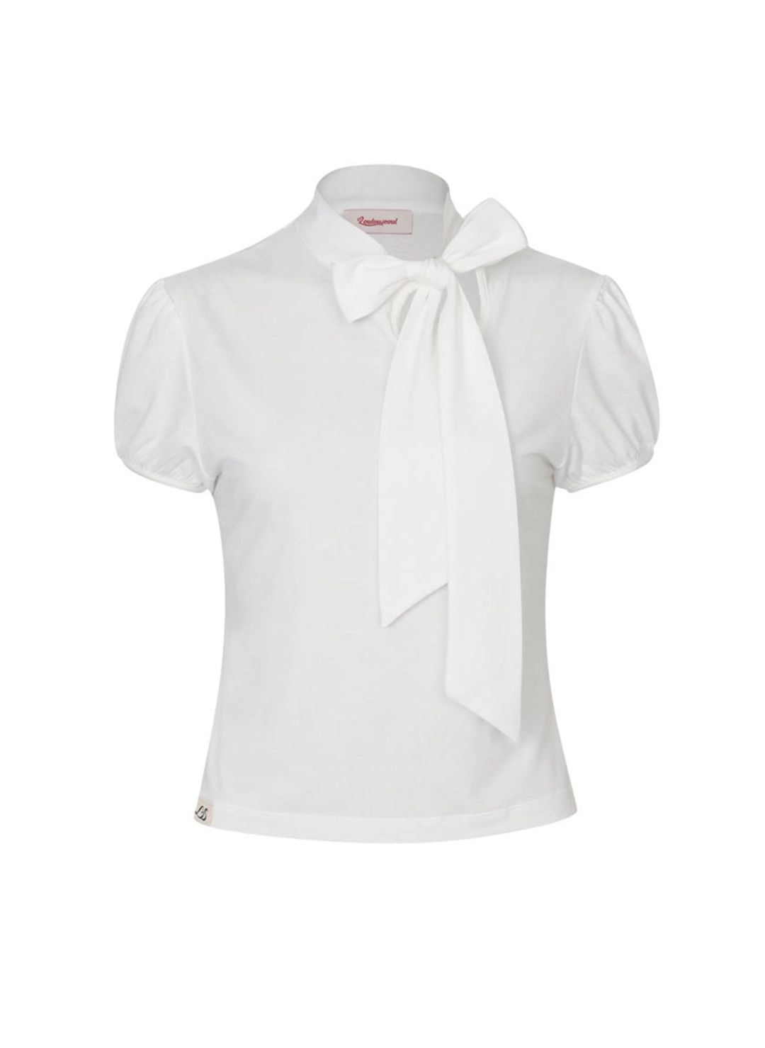 루루서울 Ribbon Tie T-Shirt (White) 상품 이미지 3