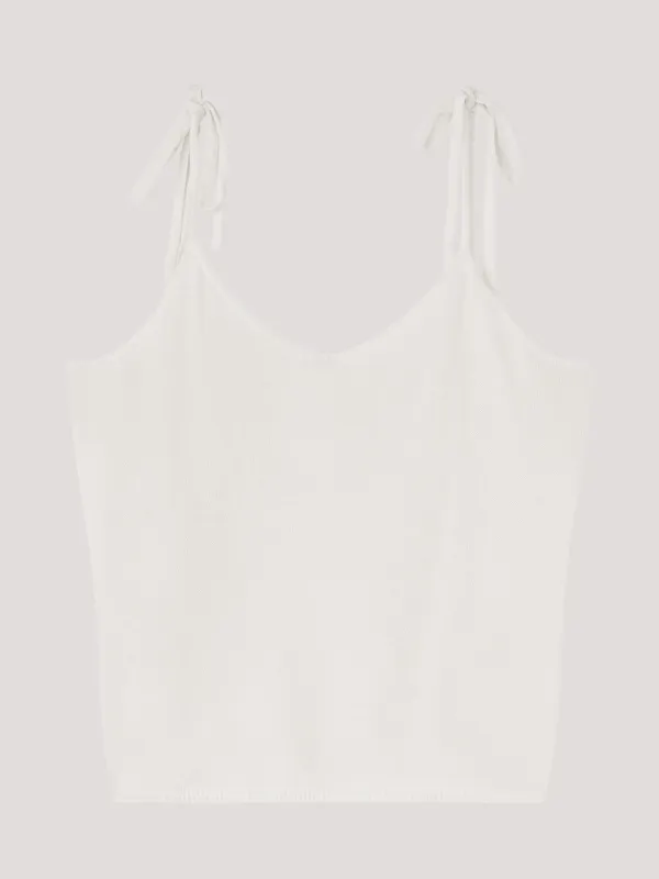 Twoway String Sleeveless Knit_Ivory