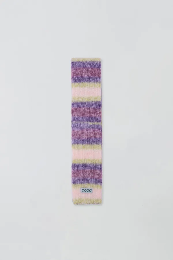 STRIPE MUFFLER_DUST PLUM MIX