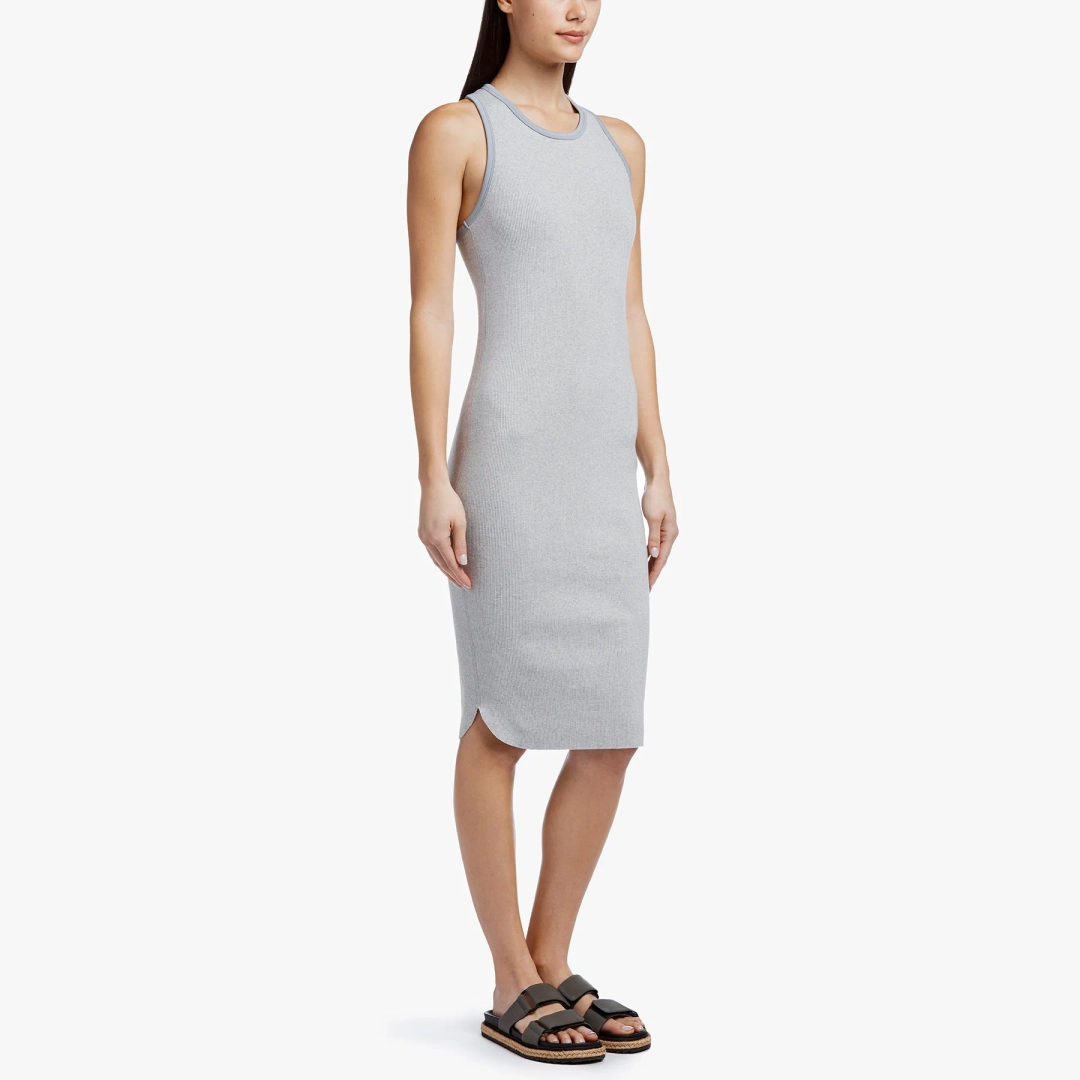 제임스펄스 Sporty Trim Rib Tank Dress - Heather Grey/Grey 상품 이미지 2