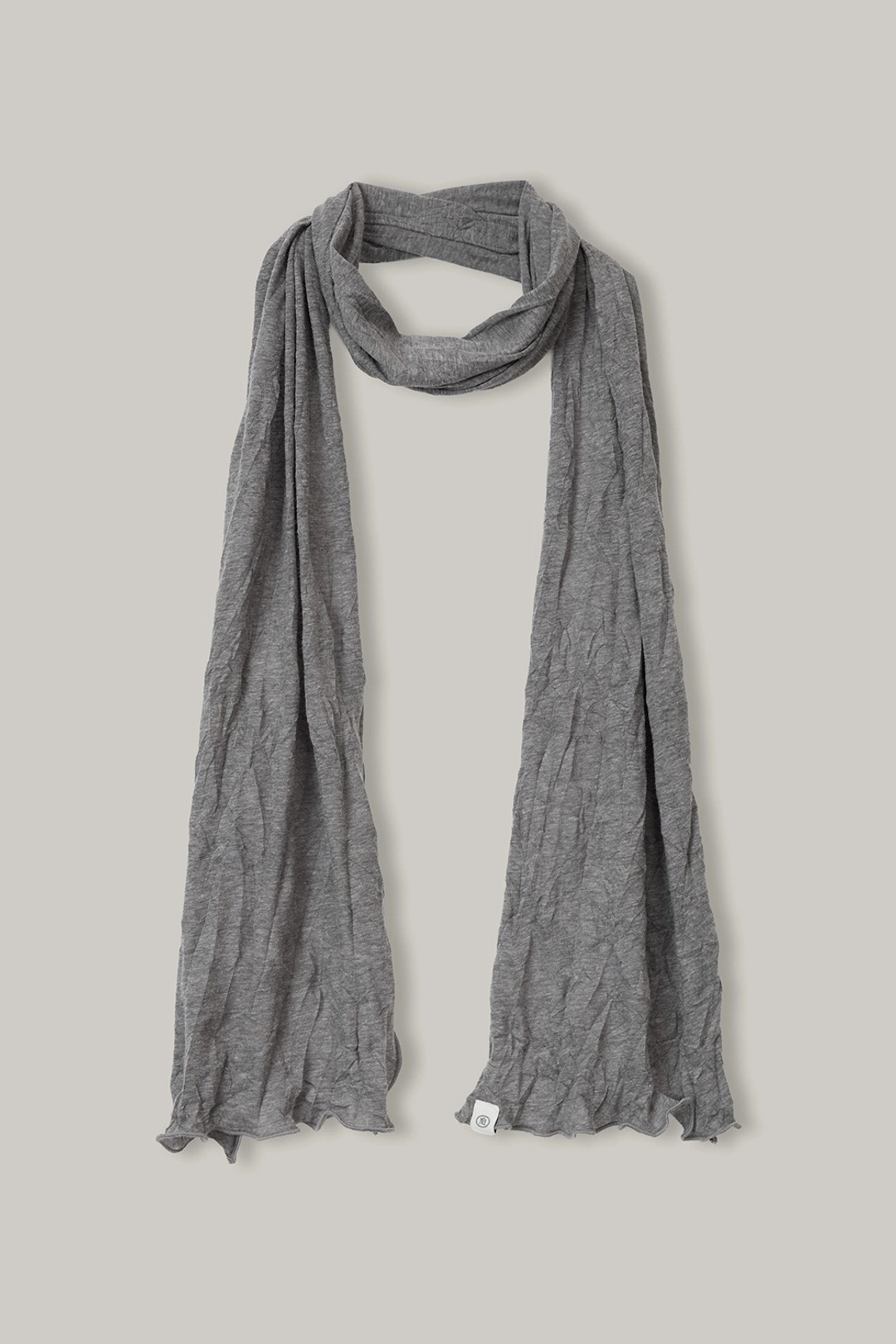 노우드 ACC02 Wrinkle Boat-Neck Scarf (Charcoal) 상품 이미지 1