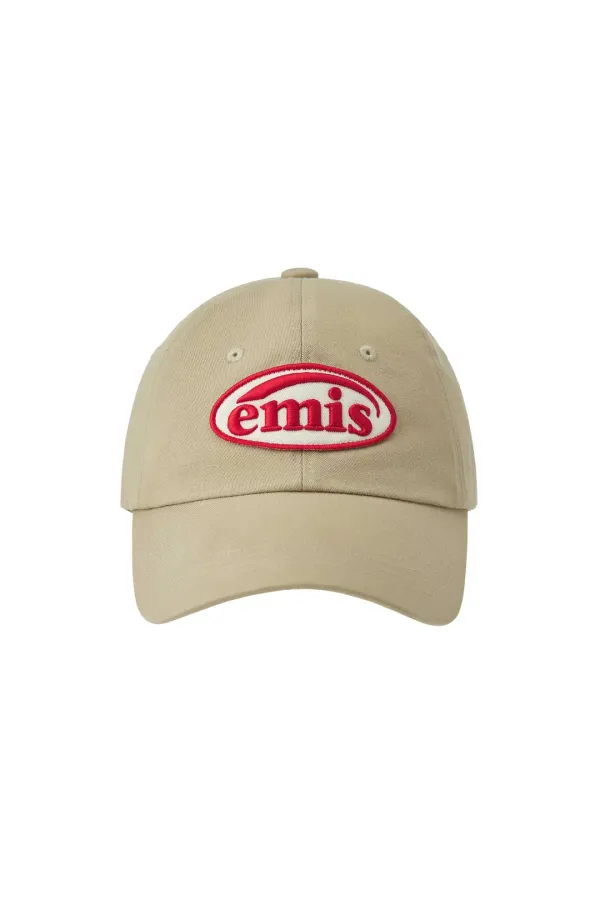 FOOT PRINT WAPPEN BALL CAP-BEIGE