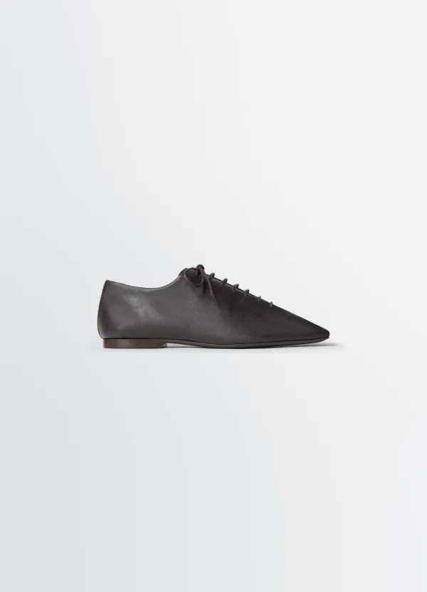 SOURIS FLAT CLASSIC DERBIES IN LEATHER