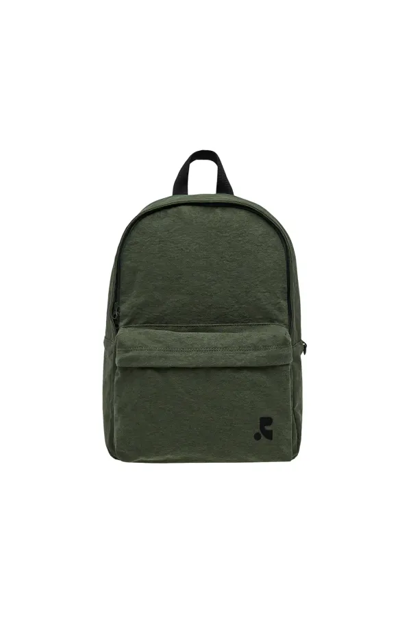 WASHED COTTON BACKPACK - KHAKI