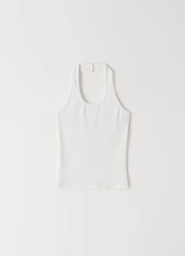 Classic Halter Sleeveless(White)