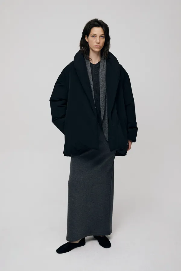 Feloa String Long Skirt (Charcoal)
