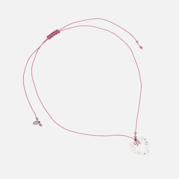 ceramic milky necklace-pink