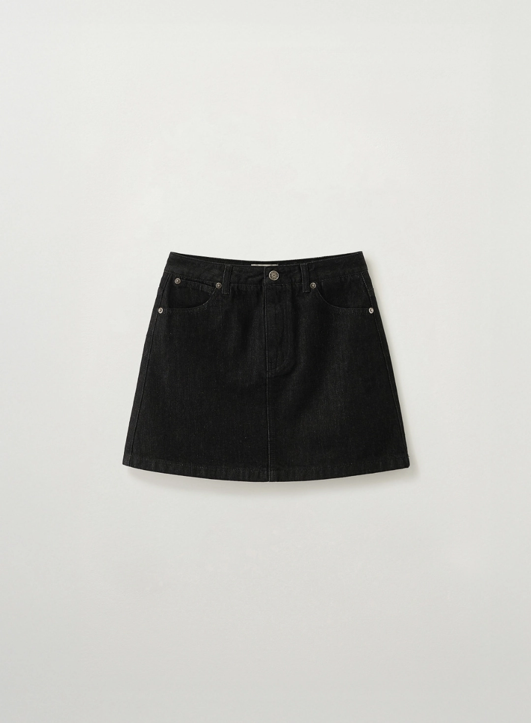 세터 (W) Classic Nonfade Denim Mini Skirt - Black 상품 이미지 1