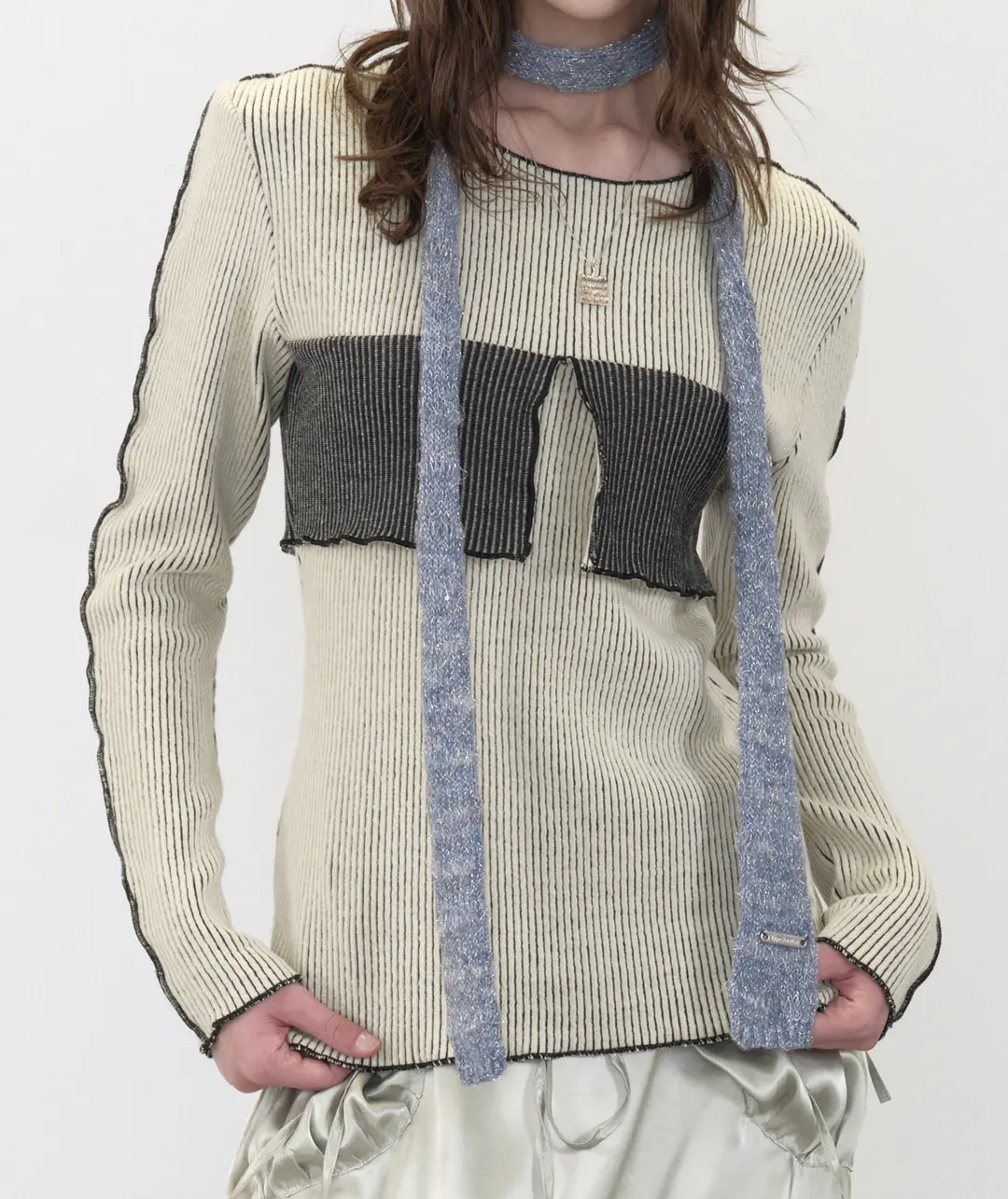 타입서비스 Pailletted Muffler [Blue] 상품 이미지 2