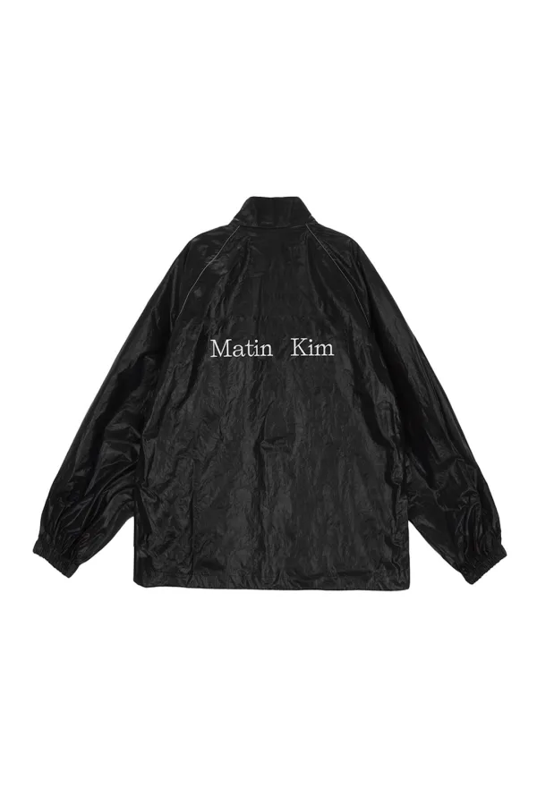 MATIN KIM LOGO COATING JUMPER FOR MEN IN BLACK