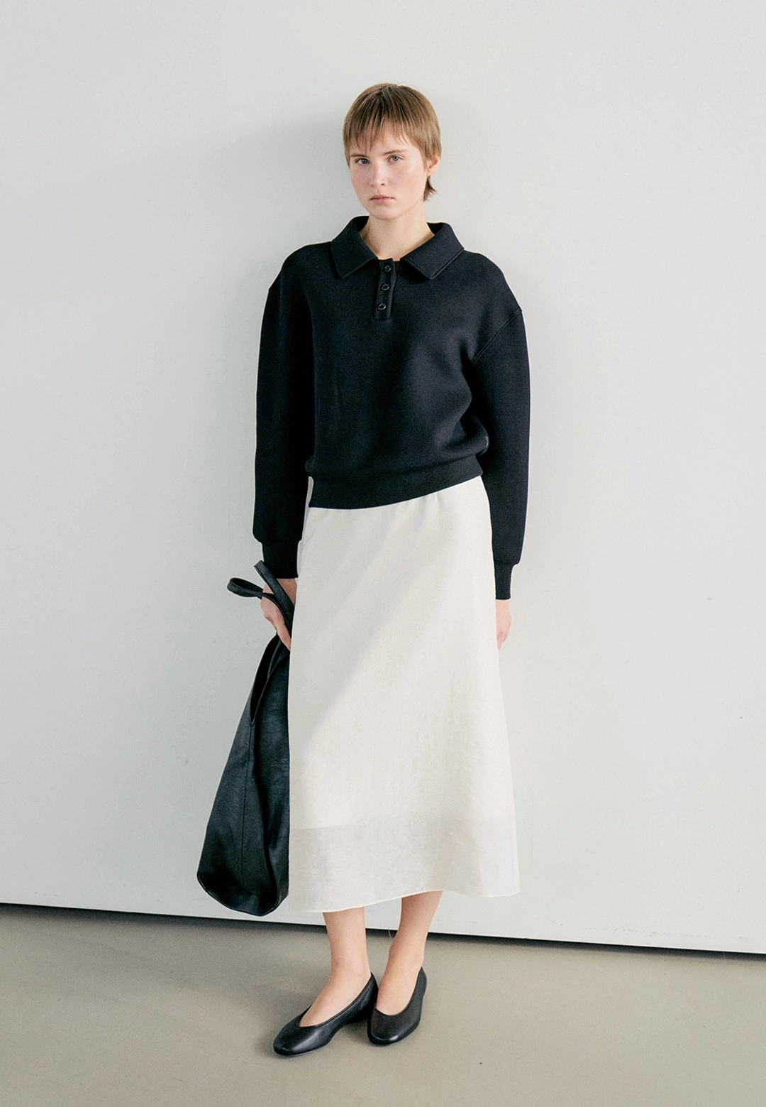 노티아 SHEER LAYERED LONG SKIRT - CREAM 상품 이미지 1