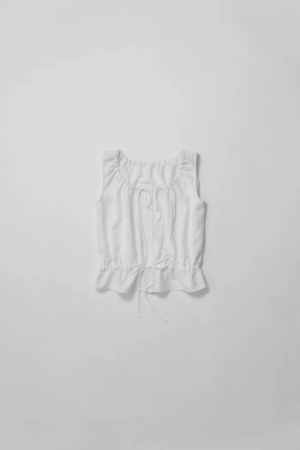 a flow sleeveless (white)